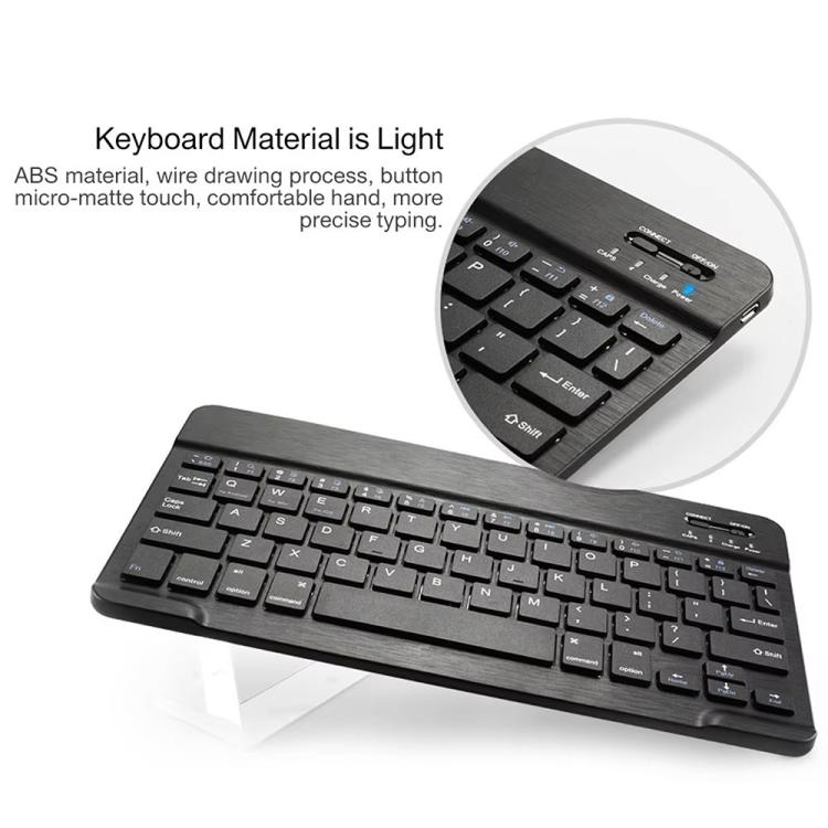 RGB Backlight Square Keycaps Bluetooth Keyboard Tablet Leather Case, For Lenovo Tab Plus 11.5