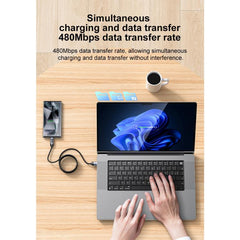 Yesido CA138C 66W USB to Type-C OLED Display Charging Data Cable, USB to Type-C