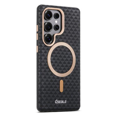 ESEBLE L3 Triangular Shield Metal Lens Magnetic Phone Case, For Samsung Galaxy S26 Ultra 5G, For Samsung Galaxy S26 5G, For Samsung Galaxy S25 5G / S24 5G, For Samsung Galaxy S25+ 5G / S24+ 5G
