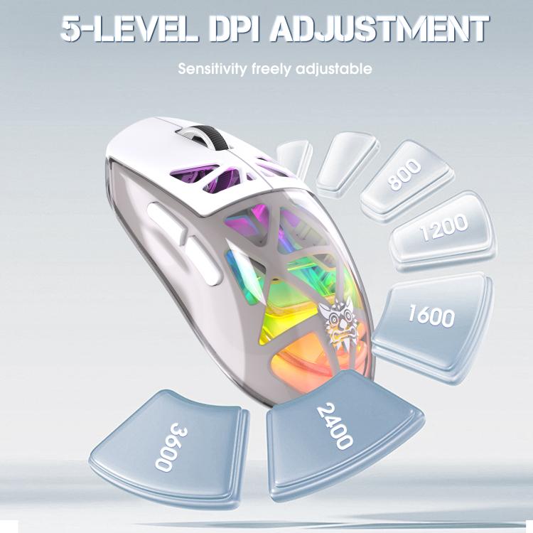 ONIKUMA CW930 2.4GHz + BT + Wired Tri-mode RGB Wireless Mouse, CW930