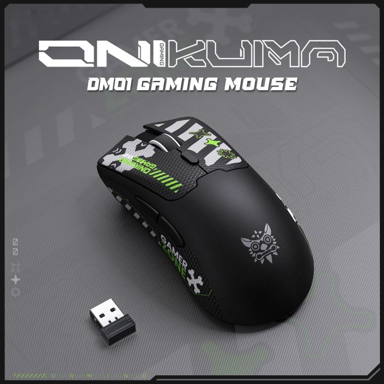ONIKUMA DM01 12800DPI 2.4GHz + BT + Wired Tri-mode Gaming Mouse, DM01