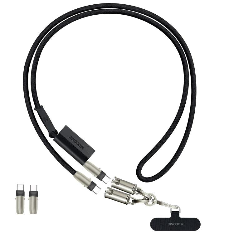 MOCOME W3 Type-C to Type-C Multifunctional Charging Cable Adjustable Crossbody Phone Lanyard