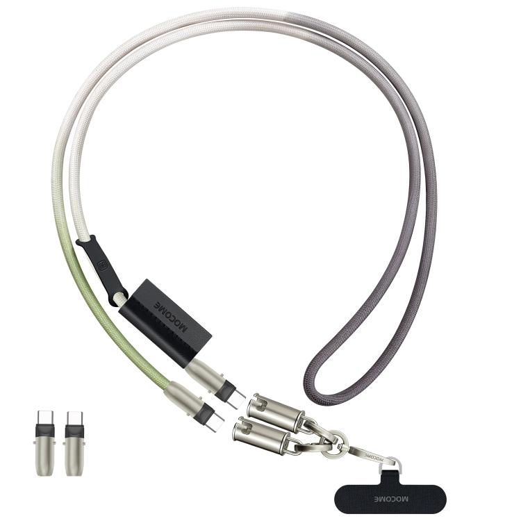 MOCOME W3 Type-C to Type-C Multifunctional Charging Cable Adjustable Crossbody Phone Lanyard