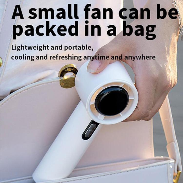 100-gear High Speed Handheld Fan Bladeless Mini Digital Display Small Fan, 1800mAh, 3000mAh