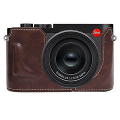 Vegan Leather Camera Half Case Base, For Leica Q3