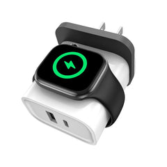 XL-16 3 in 1 20W USB + Type-C Multifunctional Charger For Apple Watch Wireless Charging Function,Plug: US Plug