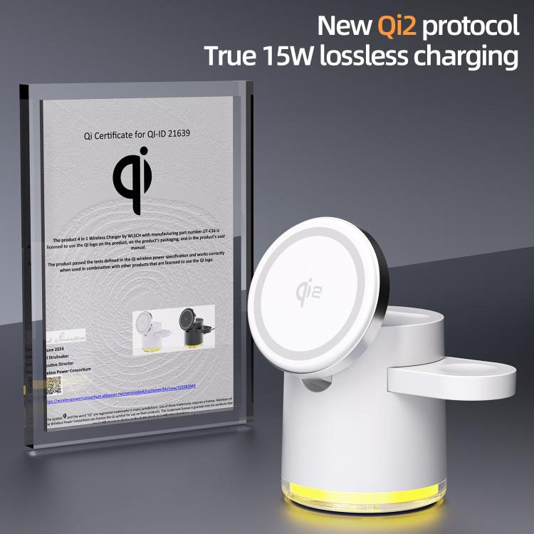 C16 25W 4 in 1 Multifunctional Folding Magnetic Wireless Charger