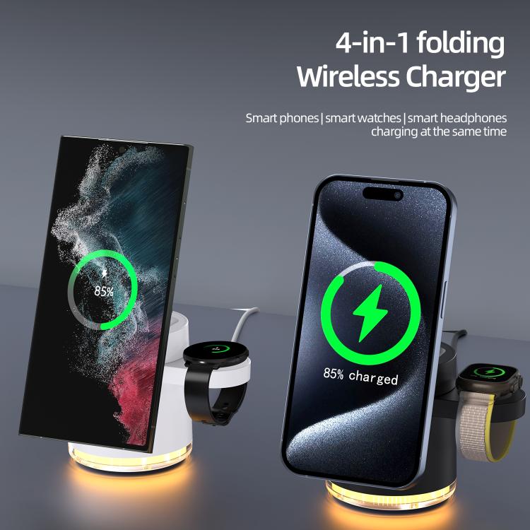 C16 25W 4 in 1 Multifunctional Folding Magnetic Wireless Charger