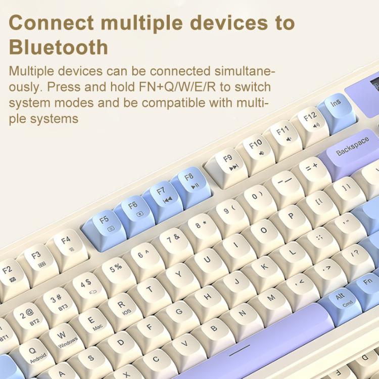 AULA S99 Pro 99 Keys Wired/2.4G/Bluetooth Three Model RGB Mechanical Keyboard