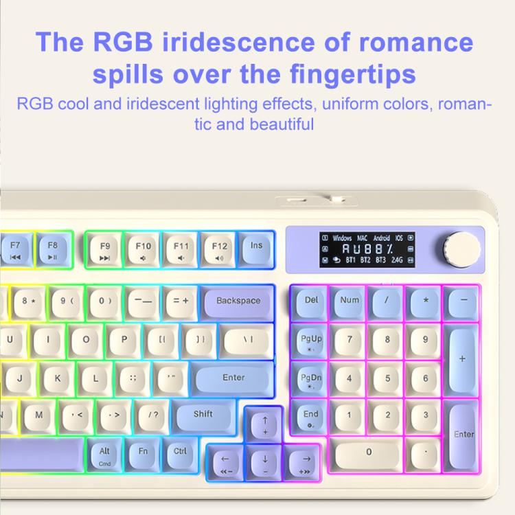 AULA S99 Pro 99 Keys Wired/2.4G/Bluetooth Three Model RGB Mechanical Keyboard
