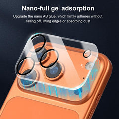 XDcase 5pcs Silkscreen Integrated Tempered Glass Back Camera Film, For iPhone 17 Pro Max, For iPhone 17 Pro, For iPhone 17, For iPhone Air