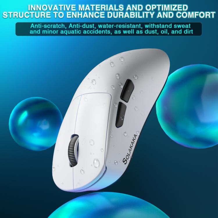 SOLAKAKA SM850 24000DPI 2.4GHz + BT + Wired Tri-mode Wireless Mouse, SM850