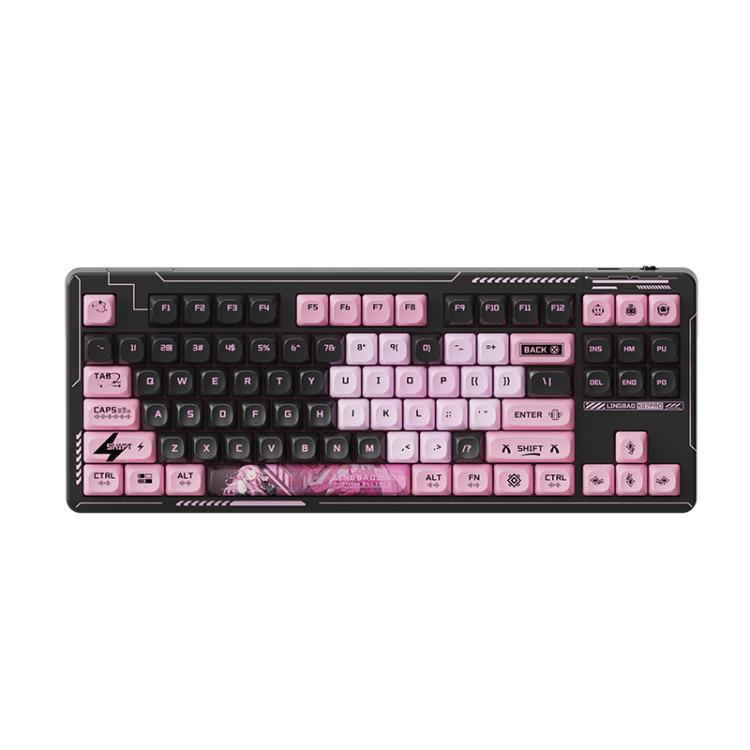 LINGBAO K87 Pro Tri-Mode Hot Swap Game Mechanical Keyboard, Elinia-Hanada Axis, Wu Kong-Hanada Axis, Lucinel-Hanada Axis, Serafina-Hanada Axis