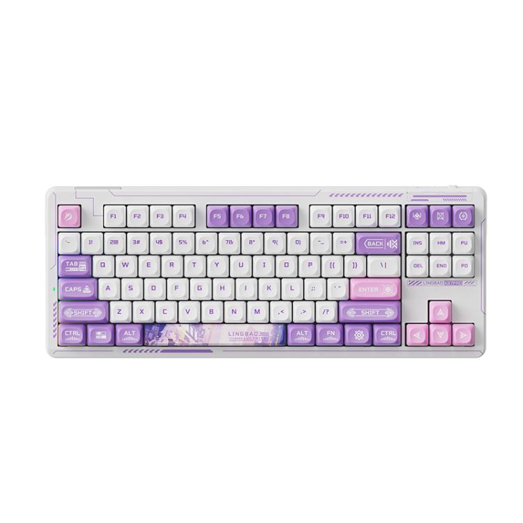 LINGBAO K87 Pro Tri-Mode Hot Swap Game Mechanical Keyboard, Elinia-Hanada Axis, Wu Kong-Hanada Axis, Lucinel-Hanada Axis, Serafina-Hanada Axis