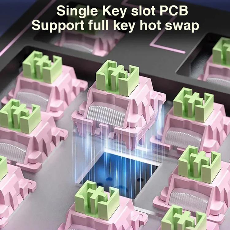 LINGBAO K87 Pro Tri-Mode Hot Swap Game Mechanical Keyboard, Elinia-Hanada Axis, Wu Kong-Hanada Axis, Lucinel-Hanada Axis, Serafina-Hanada Axis