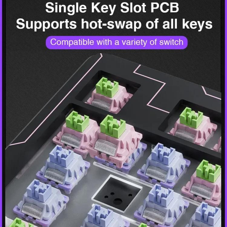 LINGBAO K87 Pro Tri-Mode Hot Swap Game Mechanical Keyboard, Elinia-Hanada Axis, Wu Kong-Hanada Axis, Lucinel-Hanada Axis, Serafina-Hanada Axis