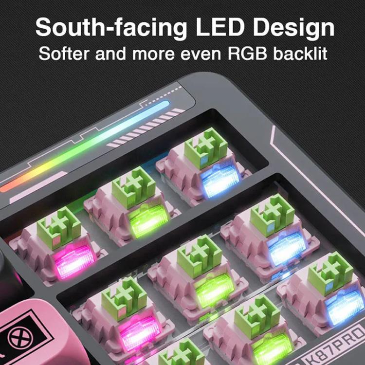 LINGBAO K87 Pro Tri-Mode Hot Swap Game Mechanical Keyboard, Elinia-Hanada Axis, Wu Kong-Hanada Axis, Lucinel-Hanada Axis, Serafina-Hanada Axis