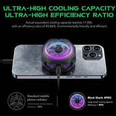 Black Shark Mag-Cooler 4 Pro 27W Magnetic Semiconductor Cooling Back Clip Phone Radiator, Mag-Cooler 4 Pro