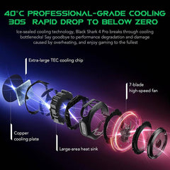 Black Shark Mag-Cooler 4 Pro 27W Magnetic Semiconductor Cooling Back Clip Phone Radiator, Mag-Cooler 4 Pro