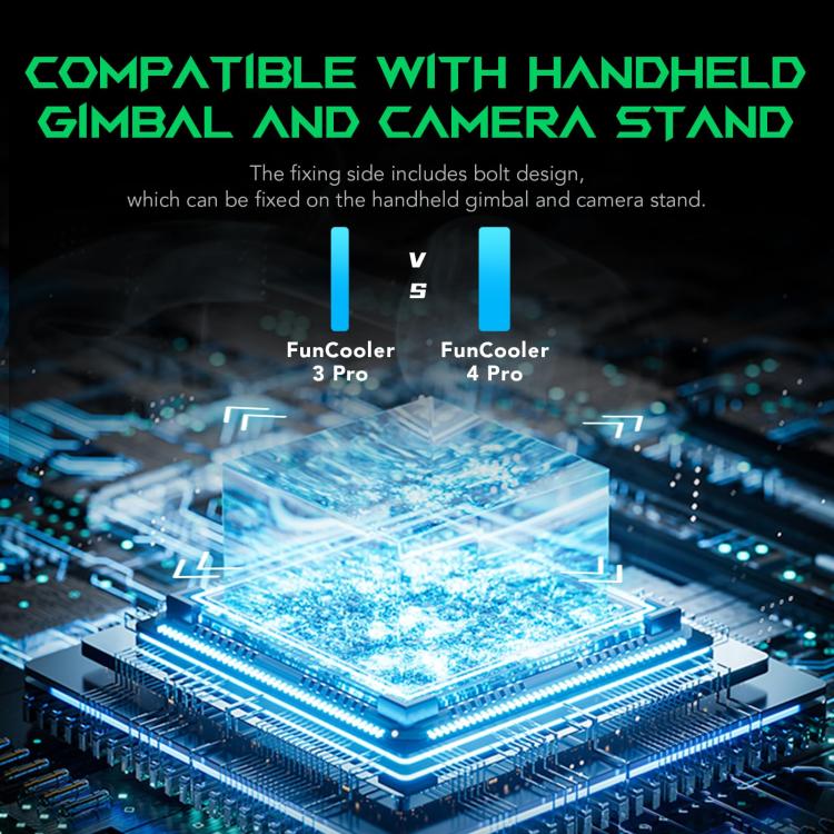 Black Shark Fun-Cooler 4 Pro Professional Semiconductor Cooling Back Clip Phone Radiator, Fun-Cooler 4 Pro