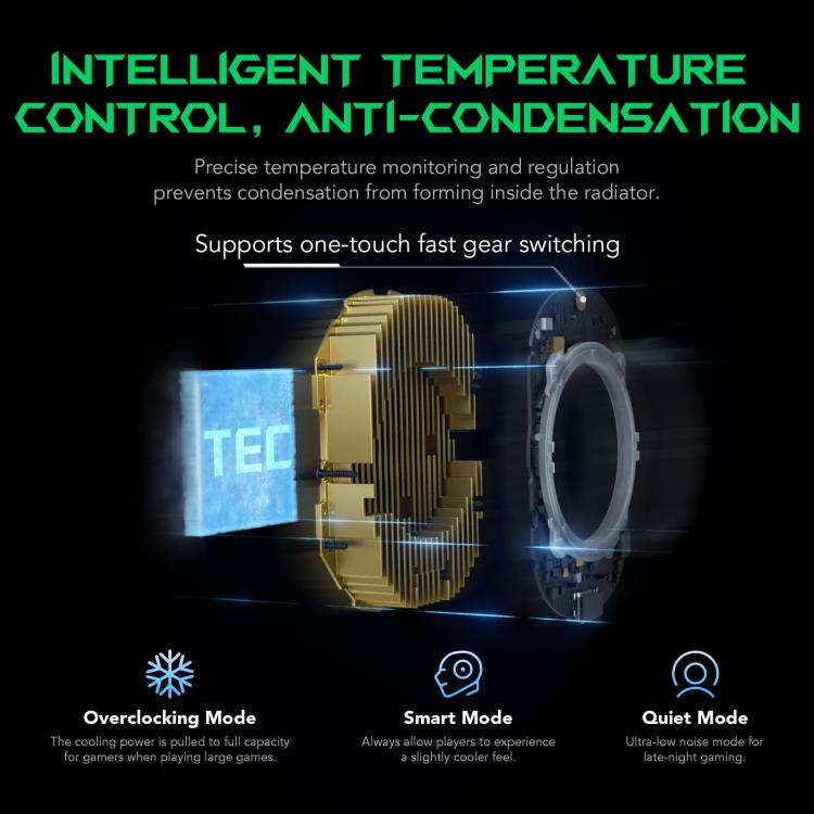 Black Shark Fun-Cooler 4 Pro Professional Semiconductor Cooling Back Clip Phone Radiator, Fun-Cooler 4 Pro