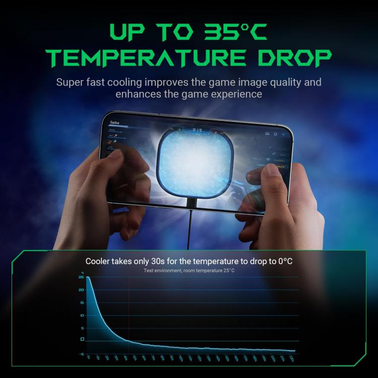 Black Shark Mag-Cooler 3 Pro 20W Magnetic Semiconductor Cooling Back Clip Phone Radiator, Mag-Cooler 3 Pro