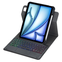 360-degree Rotation Backlight Bluetooth Keyboard Leather Tablet Case with Touchpad, For iPad Air 11 2025 / iPad Pro 11 2022, For iPad 10.2 2021 / 2019 / iPad Air 3