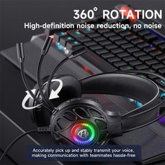 SoulBytes S200 3.5mm USB Wired LED Gaming Headset with Mic, S200