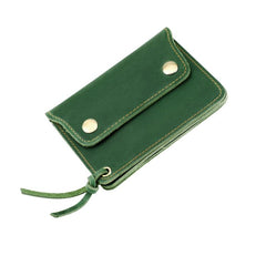 Vintage Crazy Horse Genuine Leather Small Wallet Zipper Coin Purse