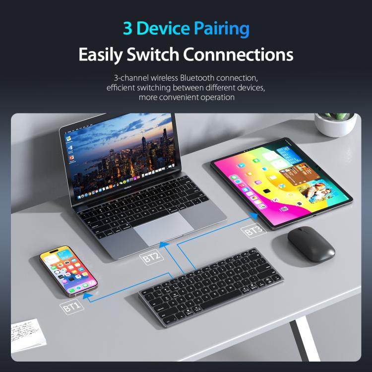 DUX DUCIS LK mini Series Universal Aluminum Alloy Wireless Keyboard, LK mini Series