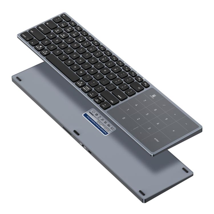 DUX DUCIS LK Pro Series Universal Dual-Mode Aluminum Alloy Wireless Keyboard With Touch Digital Panel, LK Pro Series