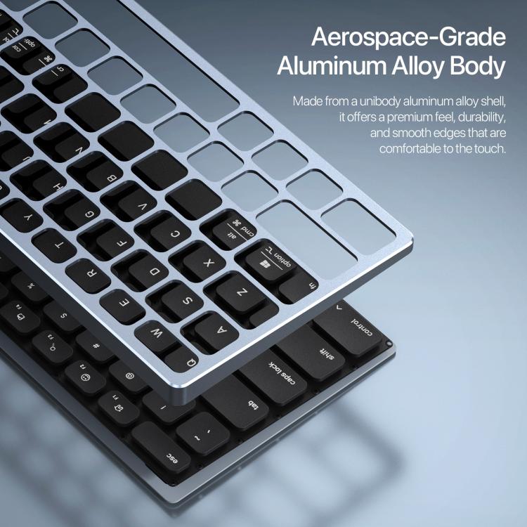 DUX DUCIS LK Pro Series Universal Dual-Mode Aluminum Alloy Wireless Keyboard With Touch Digital Panel, LK Pro Series