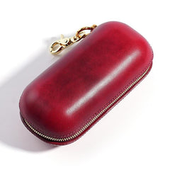 Vegetable Tanned Leather Pressure Resistant Sunglasses Storage Box