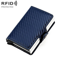 KB250 Carbon Fiber Double Layer Aluminum Alloy RFID Card Bag