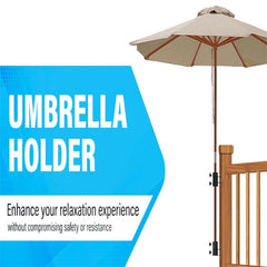 2 Pack Heavy-duty Patio Umbrella Holder Metal Outdoor Umbrella Mounting Base, FS-2467-1