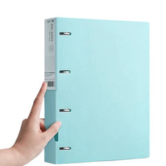 A4 Thickened Four-hole Document Storage Binder Folder, Blue, Pink, Purple, Green, Blue with 50 Pages Inner Pocket, Purple with 50 Pages Inner Pocket, Pink with 50 Pages Inner Pocket, Green with 50 Pages Inner Pocket, Blue with Hole Puncher             ...
