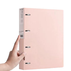 A4 Thickened Four-hole Document Storage Binder Folder, Blue, Pink, Purple, Green, Blue with 50 Pages Inner Pocket, Purple with 50 Pages Inner Pocket, Pink with 50 Pages Inner Pocket, Green with 50 Pages Inner Pocket, Blue with Hole Puncher             ...