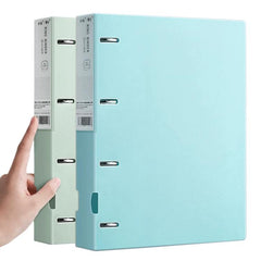 A4 Thickened Four-hole Document Storage Binder Folder, Blue+Green with 100 Pages Inner Pocket, Blue+Pink with 100 Pages Inner Pocket, Blue+Purple with 100 Pages Inner Pocket, Pink+Purple with 100 Pages Inner Pocket                                      ...
