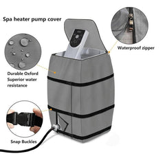 Waterproof Dustproof Hot Tub Insulation Pump Cover Inflatable Tub Heater Protector, FS-2483