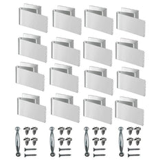16 Pack Reusable Metal Universal Window Panel Fastener Hurricane-Resistant Plywood Mounting Clips, FS-2484