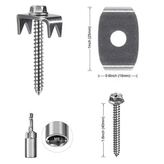 50pcs Reusable Fence Staples Rustproof Metal Fasteners for Garden Farm Wire Fences, FS-24121