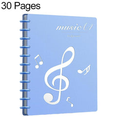A4 Size Mushroom-shaped Button Music Sheet Binder Folder with Index Tabs, Black 20 Pages, Black 30 Pages, Pink 30 Pages, Blue 30 Pages, Pink 30 Pages+Pen+Notebook, Blue 30 Pages+Pen+Notebook, Black 40 Pages, Black 40 Pages+Pen+Notebook                 ...
