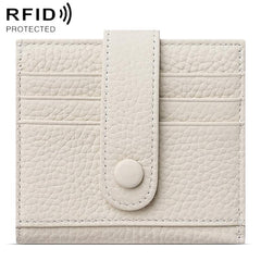 KB90 Genuine Leather RFID Multi-Card Buckle Card Bag