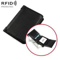 Men RFID Top-grain Cowhide Wallet