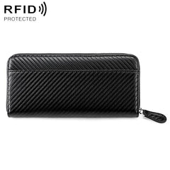 Genuine Leather RFID Anti-theft Accordion Zipper Coin Purse