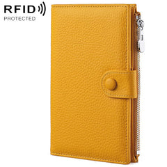 Genuine Leather RFID Anti-theft Document Storage Bag