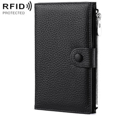 Genuine Leather RFID Anti-theft Document Storage Bag