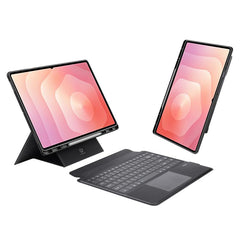 DUX DUCIS DK Series Backlight Magnetic Wireless Keyboard Vegan Leather Tablet Case, For Galaxy Tab S12 Ultra / S11 Ultra, For Galaxy Tab A11+ / A9+, For Galaxy Tab S10 Lite / S10 FE, For Galaxy Tab S11, For Galaxy Tab S10 FE+, For Galaxy Tab S10 Ultra ...
