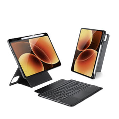 DUX DUCIS DK Series Backlight Magnetic Wireless Keyboard Vegan Leather Tablet Case, For Xiaomi Pad 8 / 8 Pro / 7 / 7 Pro