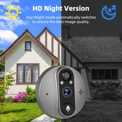 RH-PD8-I 4.3 inch HD Screen No Red Spot Night Vision WiFi Video Doorbell, RH-PD8-I
